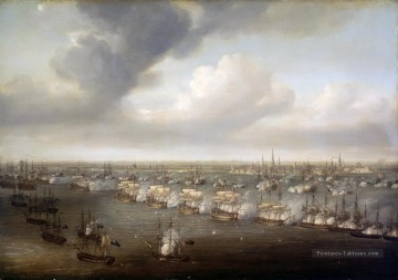 Navire de guerre œuvres - Nicholas Pocock La bataille de Copenhague 1801 Sea Warfare